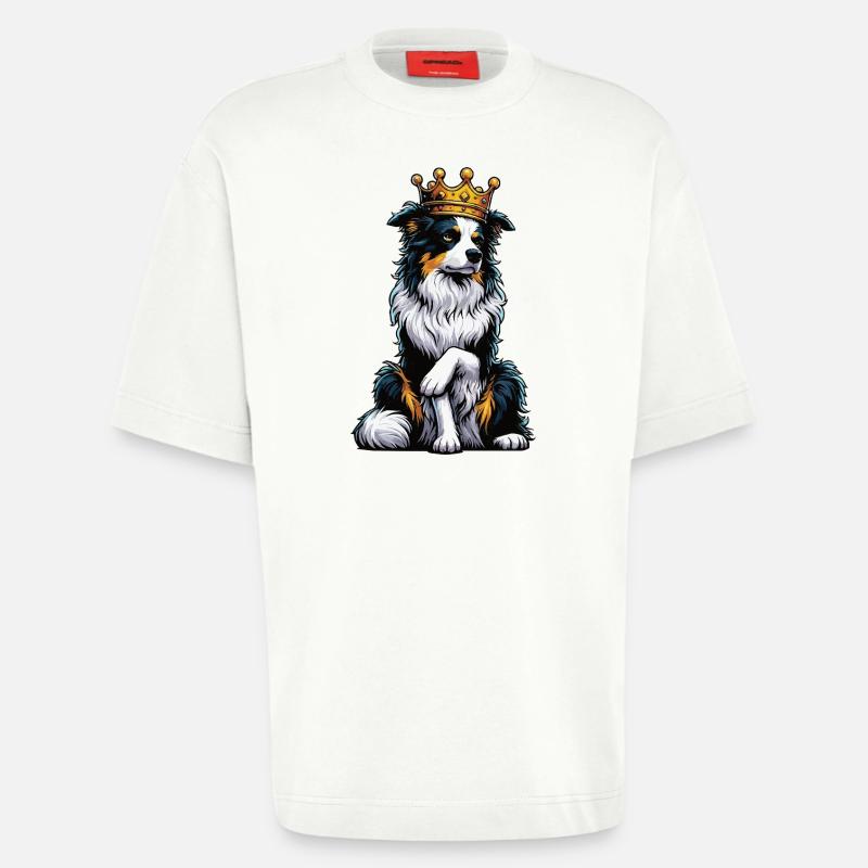 Australian Shepherd Aussie Aussie Owners Aussies - Heavyweight T-Shirt - made by SPREAD  - OFF WHITE