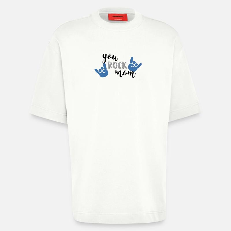Sie rocken Mutter blaue Version - Heavyweight T-Shirt - made by SPREAD  - OFF WHITE