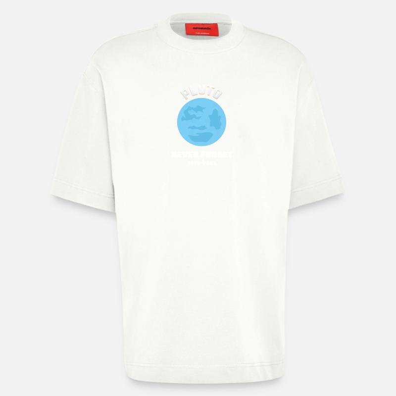 PLUTO NEVER FORGET 1930-2006 - Heavyweight T-Shirt - made by SPREAD  - OFF WHITE