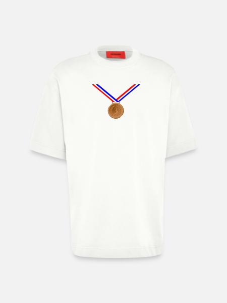 Bronze Medal 3rd - Heavyweight T-Shirt - made by SPREAD  - OFF WHITE