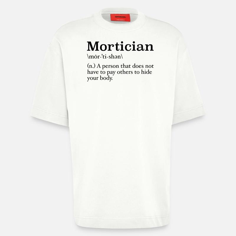 Bestatter Definition Studentin der Leichenkunde - Heavyweight T-Shirt - made by SPREAD  - OFF WHITE