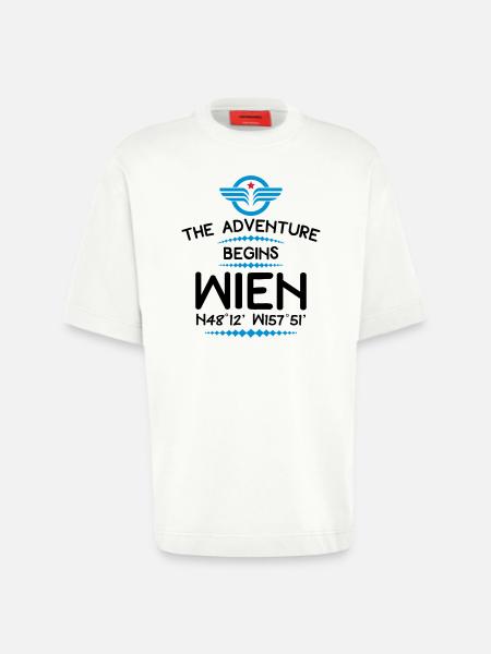 Vienne - T-shirt bio épais oversize fabriqué en UE - OFF WHITE