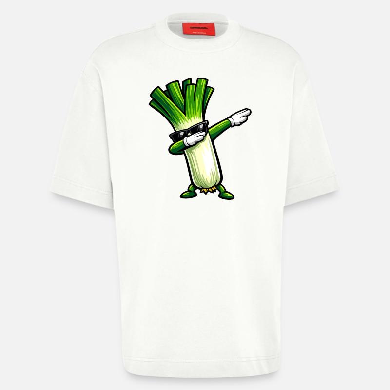 Dabbing Lauch - Heavyweight T-Shirt - made by SPREAD - OFF WHITE