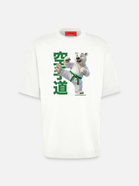 Karate Eisbär - Heavyweight T-Shirt - made by SPREAD - OFF WHITE
