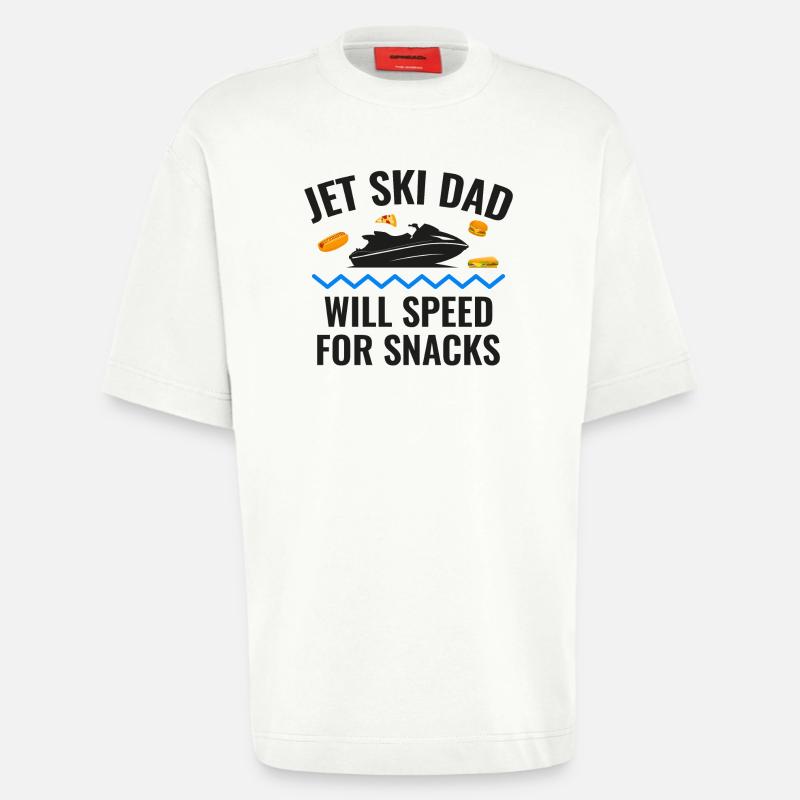 Jetski-Papa – wird für Snacks rasen - Heavyweight T-Shirt - made by SPREAD  - OFF WHITE