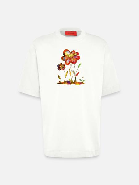Blumen - Heavyweight T-Shirt - made by SPREAD - OFF WHITE