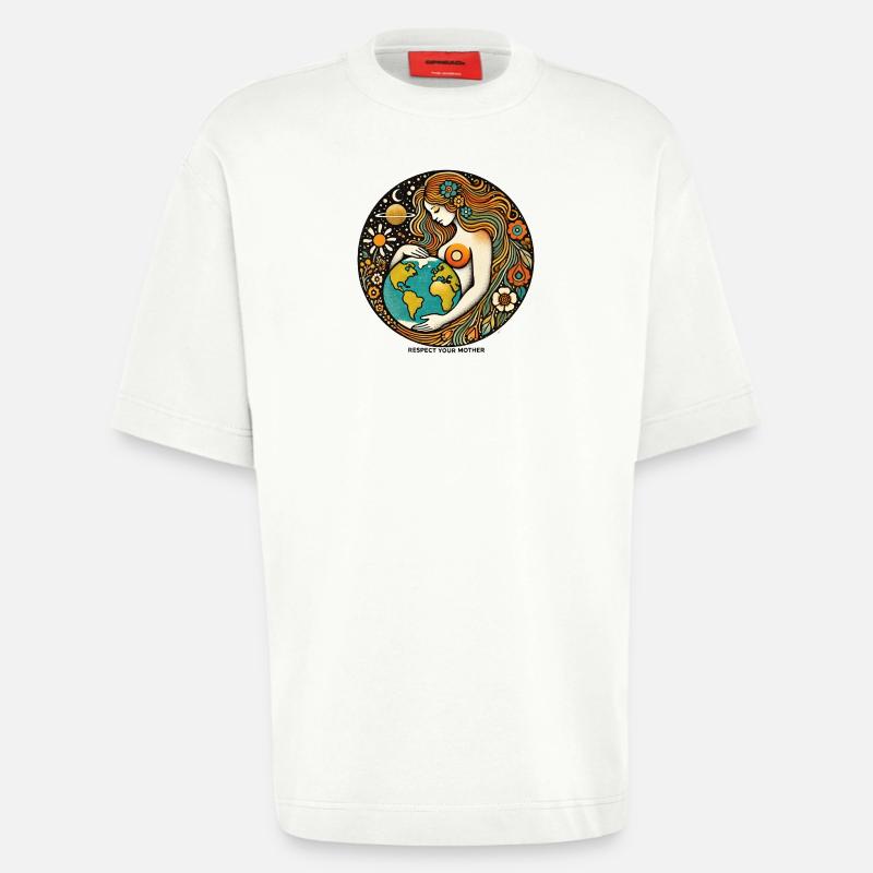 Mutter Erde - Heavyweight T-Shirt - made by SPREAD  - OFF WHITE