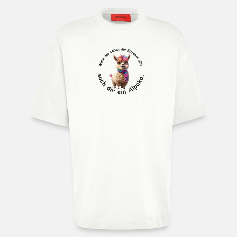 Such dir ein Alpaka - Heavyweight T-Shirt - made by SPREAD - OFF WHITE