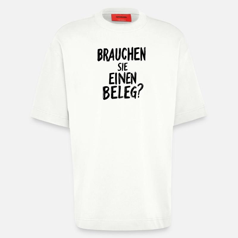 Brauchen Sie einen Beleg? - schwarz - Heavyweight T-Shirt - made by SPREAD - OFF WHITE