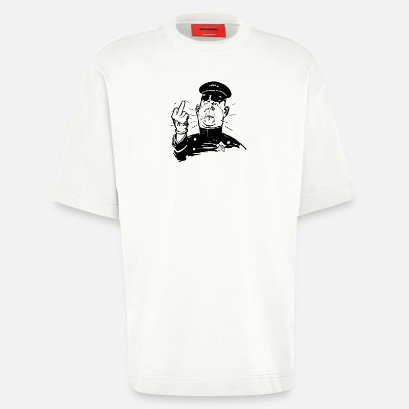 RFDL Cop - Heavyweight T-Shirt - made by SPREAD  - OFF WHITE