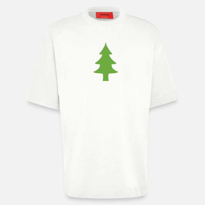 Fir tree tree natural green - Heavyweight T-Shirt - made by SPREAD  - OFF WHITE