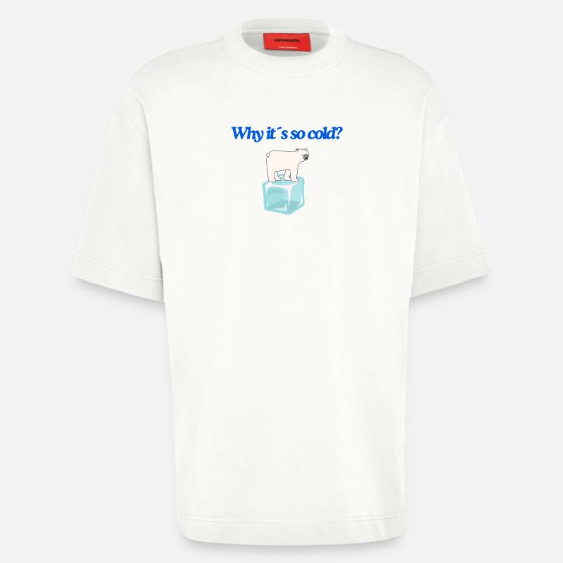 Why it s so cold? - Heavyweight T-Shirt - made by SPREAD - OFF WHITE