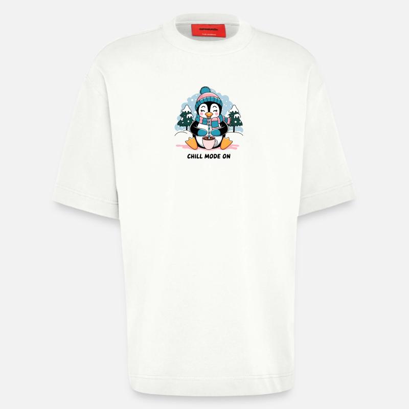 Chill-Modus Ein - Heavyweight T-Shirt - made by SPREAD  - OFF WHITE