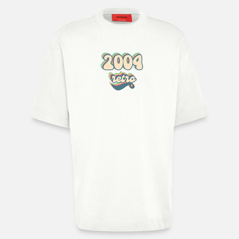 2004 Retro Gift Idea - Heavyweight T-Shirt - made by SPREAD  - OFF WHITE