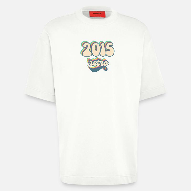 2015 Retro Geschenkidee - Heavyweight T-Shirt - made by SPREAD  - OFF WHITE