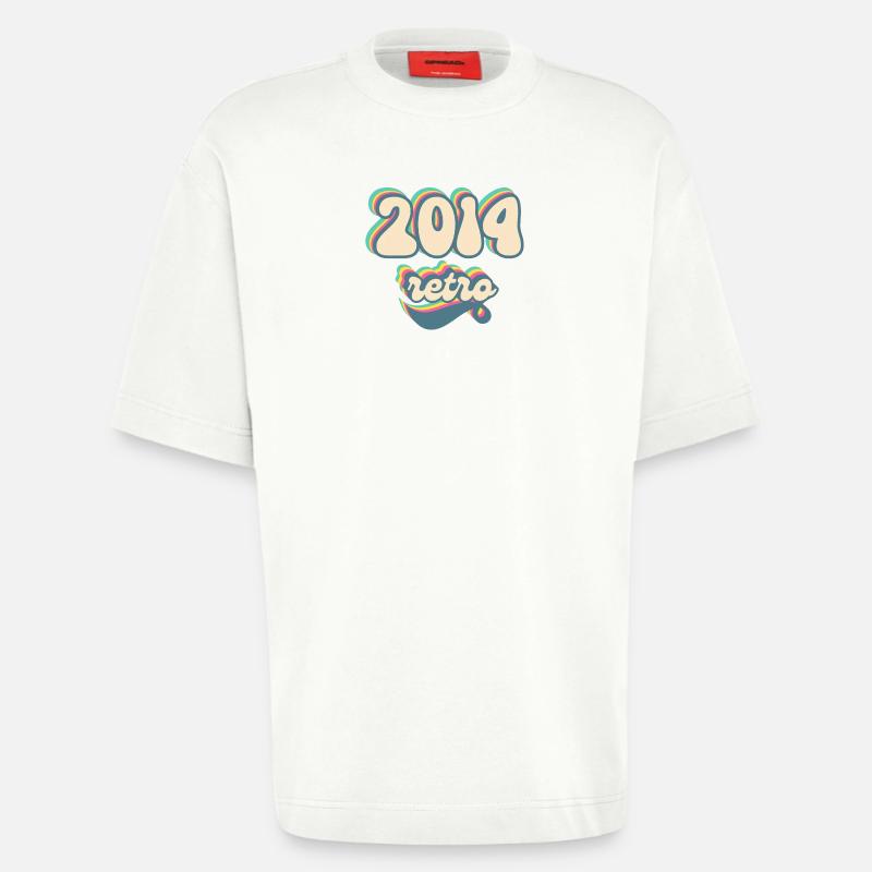 2014 Retro Geschenkidee - Heavyweight T-Shirt - made by SPREAD  - OFF WHITE