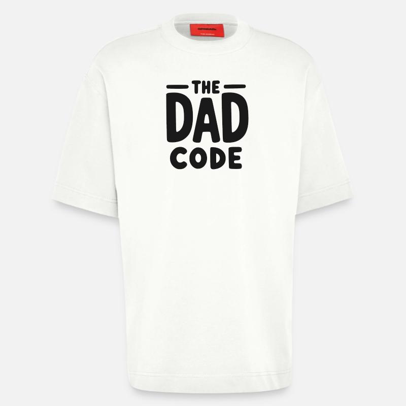 Der Papa-Code - Heavyweight T-Shirt - made by SPREAD  - OFF WHITE