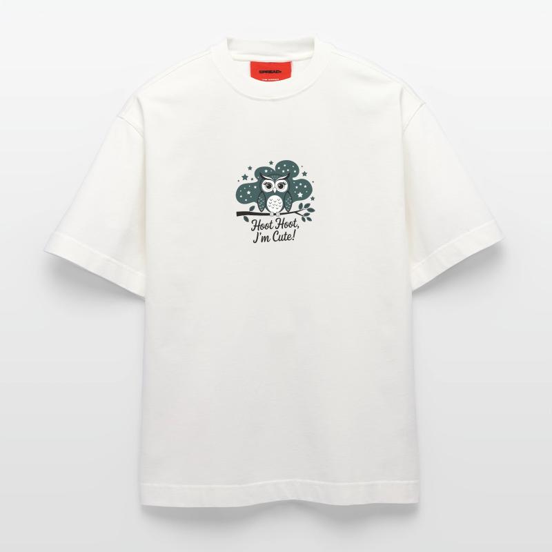 Süße Eule Heavyweight T-Shirt - made by SPREAD 
