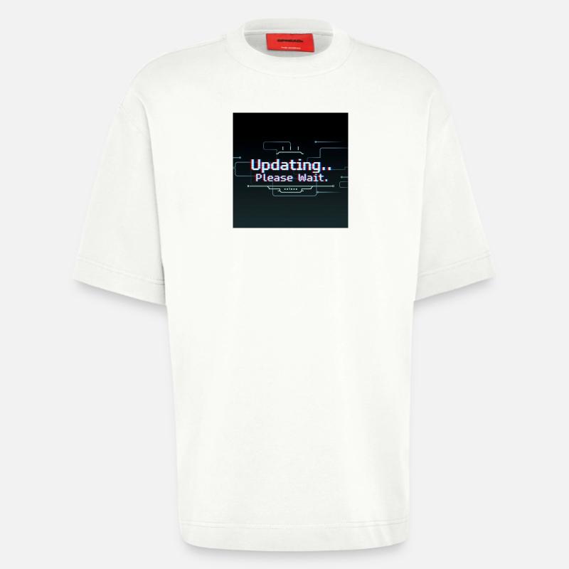 Glitch Update Loading Screen - Heavyweight T-Shirt - made by SPREAD - OFF WHITE