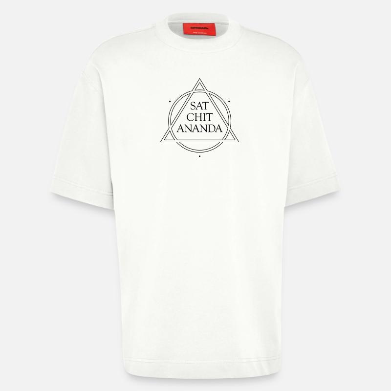 SAT CHIT ANANDA vector - Heavyweight T-Shirt - made by SPREAD  - OFF WHITE