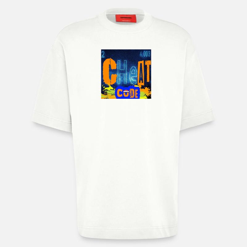 CHEATCODE-CHEMIE - Heavyweight T-Shirt - made by SPREAD  - OFF WHITE