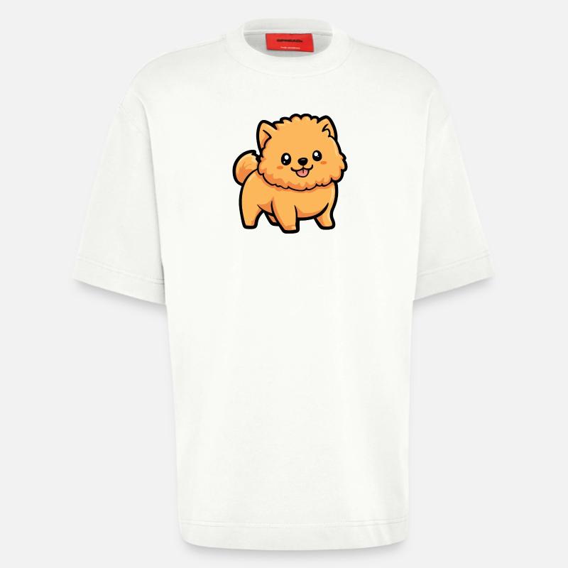 Chow Chow Dog Comic Cute - Heavyweight T-Shirt - made by SPREAD  - OFF WHITE