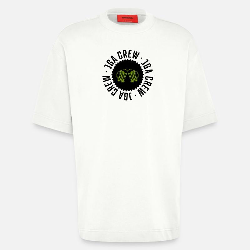jga crew bier - Heavyweight T-Shirt - made by SPREAD - OFF WHITE