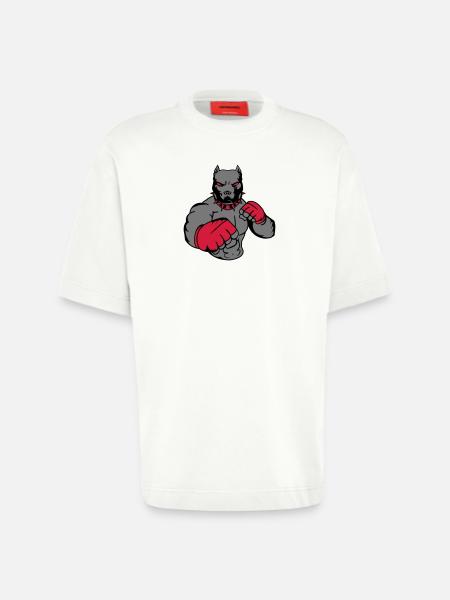 pitbull_fighter_002 - Heavyweight T-Shirt - made by SPREAD - OFF WHITE