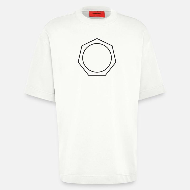 Kreis im Siebeneck oder Mutter - Heavyweight T-Shirt - made by SPREAD  - OFF WHITE