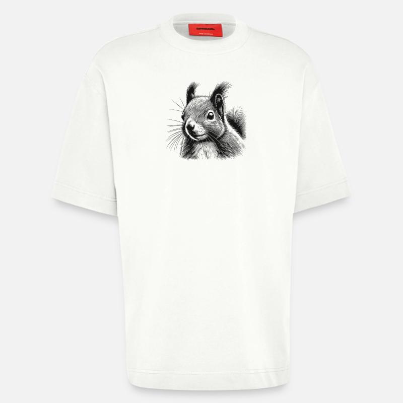 Eichhörnchen - Heavyweight T-Shirt - made by SPREAD  - OFF WHITE