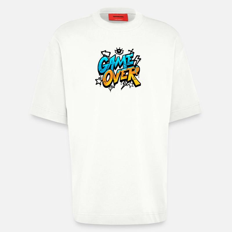Game over - Heavyweight T-Shirt - made by SPREAD  - OFF WHITE