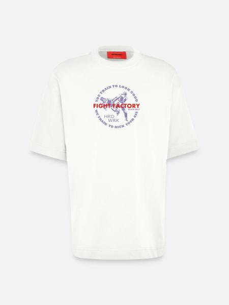 FF-Schwarzgurt kick ass - Heavyweight T-Shirt - made by SPREAD - OFF WHITE