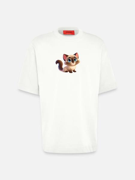 Siamese 20 - Heavyweight T-Shirt - made by SPREAD  - OFF WHITE