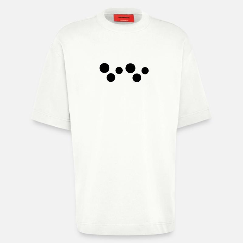 Six Circles Circle Shape - Heavyweight T-Shirt - made by SPREAD - OFF WHITE