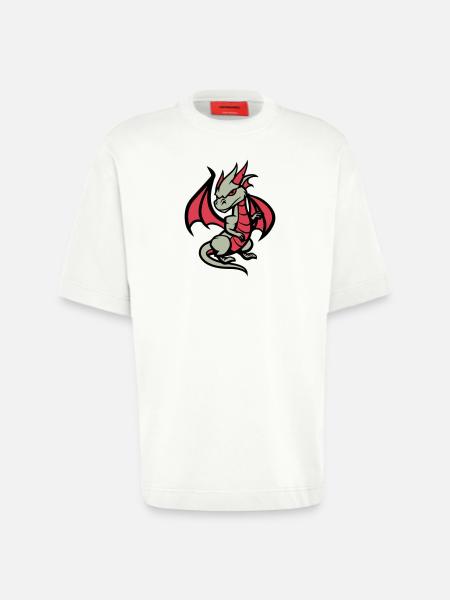 Dragon Comic - Heavyweight T-Shirt - made by SPREAD - OFF WHITE