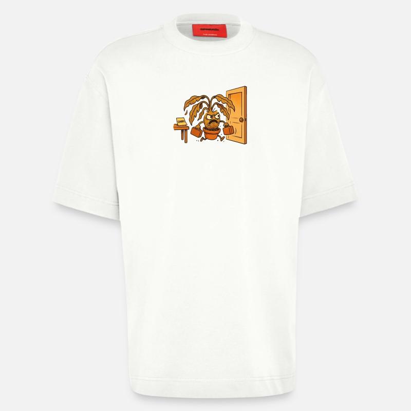 Die Blume hat genug - Heavyweight T-Shirt - made by SPREAD  - OFF WHITE