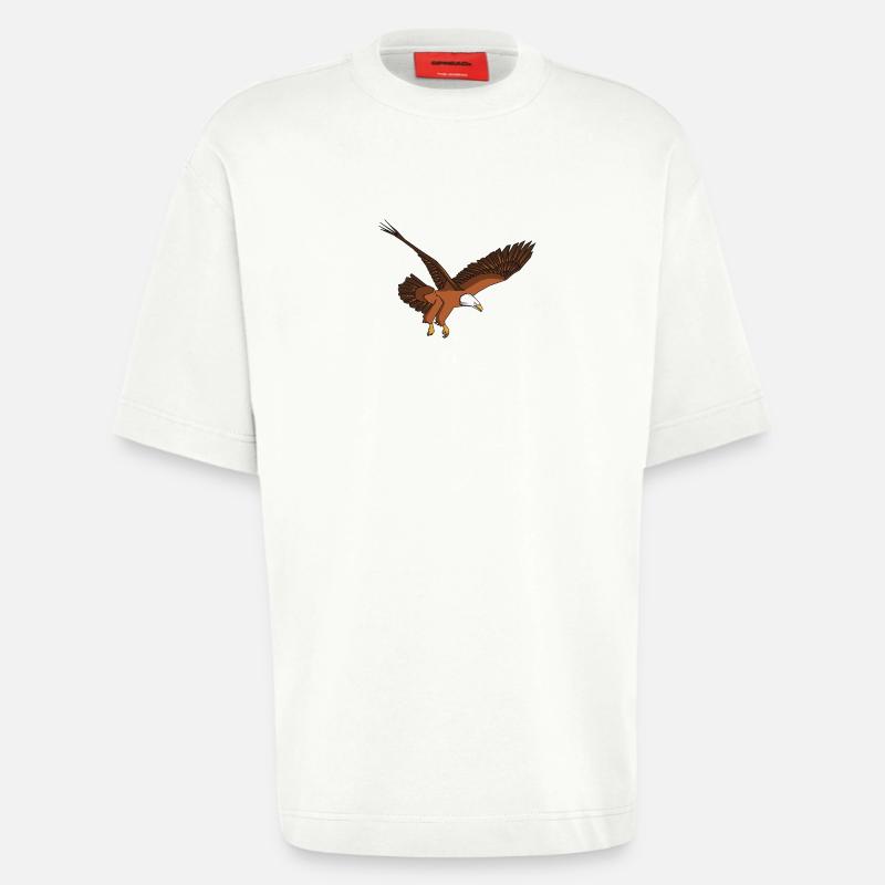 Eagle Eagle Bald Eagle - Heavyweight T-Shirt - made by SPREAD  - OFF WHITE