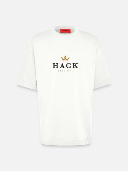 Hack Original Family Logo - Heavyweight T-Shirt - made by SPREAD - OFF WHITE