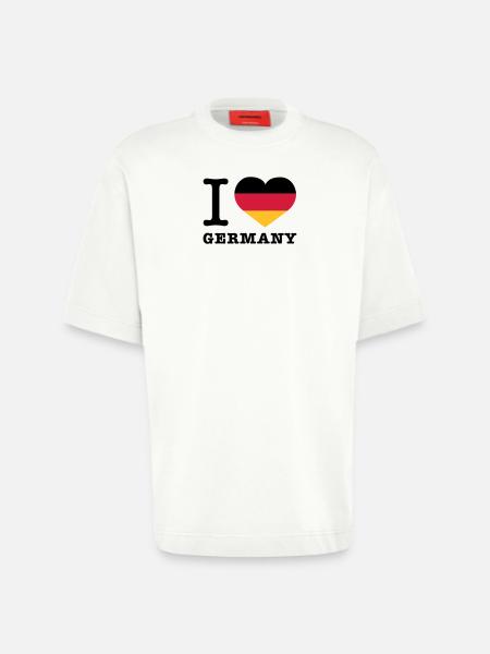 I love Germany - Heavyweight T-Shirt - made by SPREAD - OFF WHITE