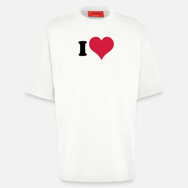 Ich Liebe - Ich Herz - Heavyweight T-Shirt - made by SPREAD - OFF WHITE