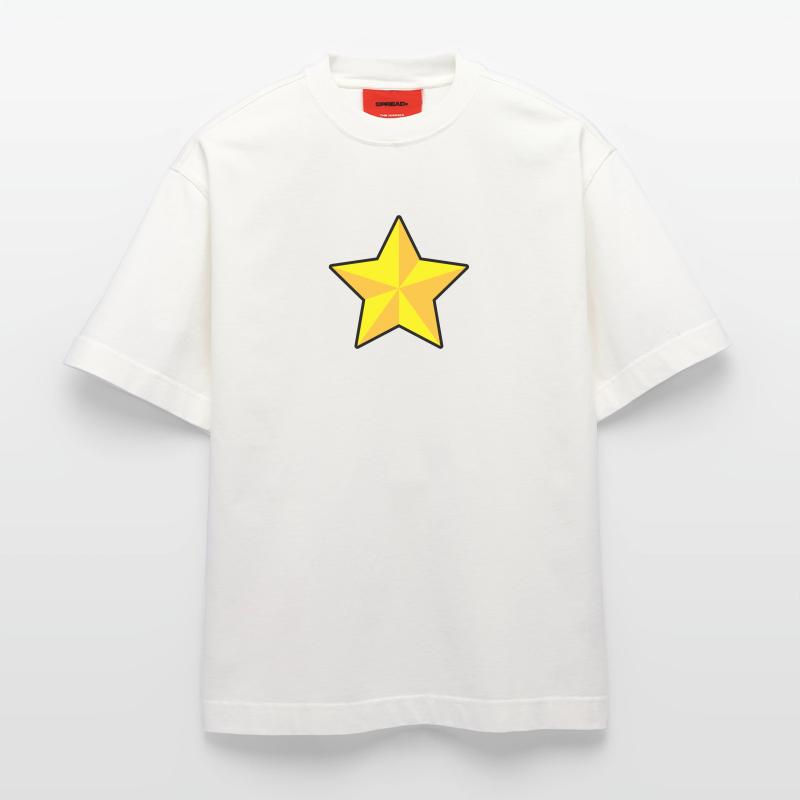 3D Stern | 3D Star | Dimension T-shirt bio épais oversize fabriqué en UE