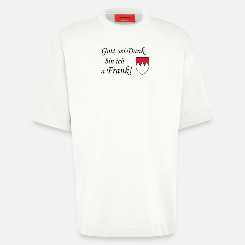 Gott sei dank Frank - Heavyweight T-Shirt - made by SPREAD  - OFF WHITE