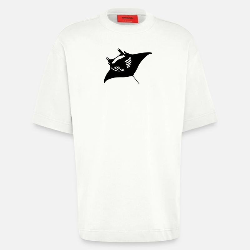 Teufelsrochen - Heavyweight T-Shirt - made by SPREAD  - OFF WHITE