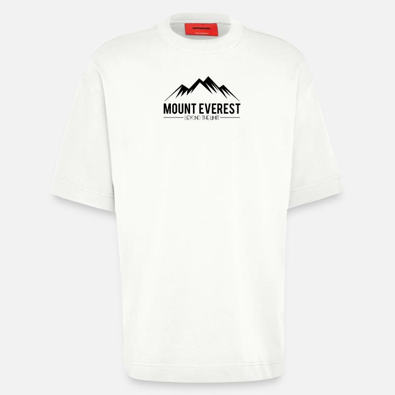 Mount Everest jenseits der Grenzen - Heavyweight T-Shirt - made by SPREAD  - OFF WHITE