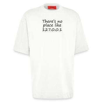 Geek - Heavyweight Oversized Organic T-shirt Made in EU - OFF WHITE - Fram - Fiona (171cm)