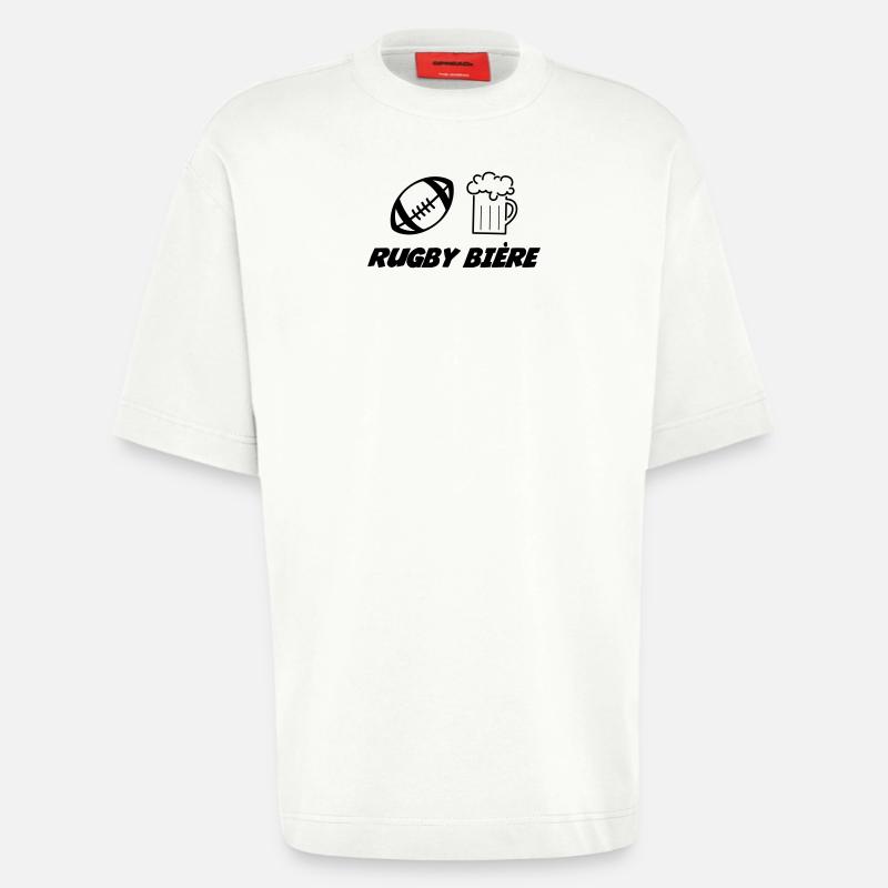 Rugby - Heavyweight T-Shirt - made by SPREAD  - OFF WHITE