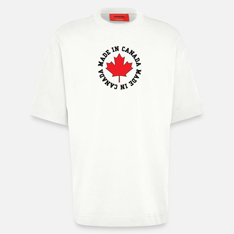 Made in Canada – Ahornblatt Statement - Heavyweight T-Shirt - made by SPREAD  - OFF WHITE