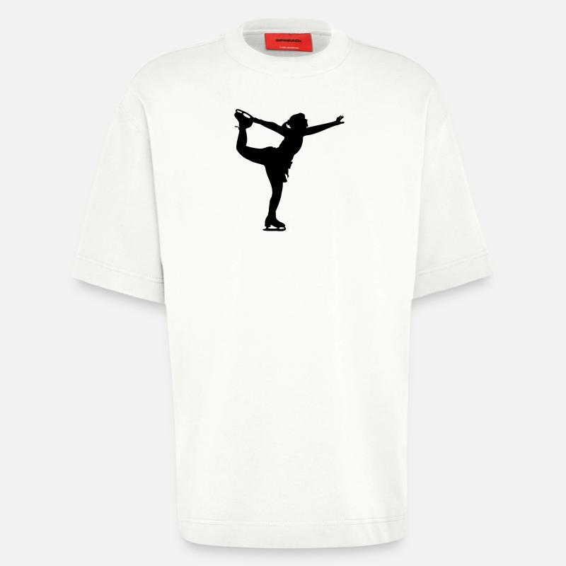 Eiskunstlauf Tanzende Mädchen oder Frauen - Heavyweight T-Shirt - made by SPREAD  - OFF WHITE