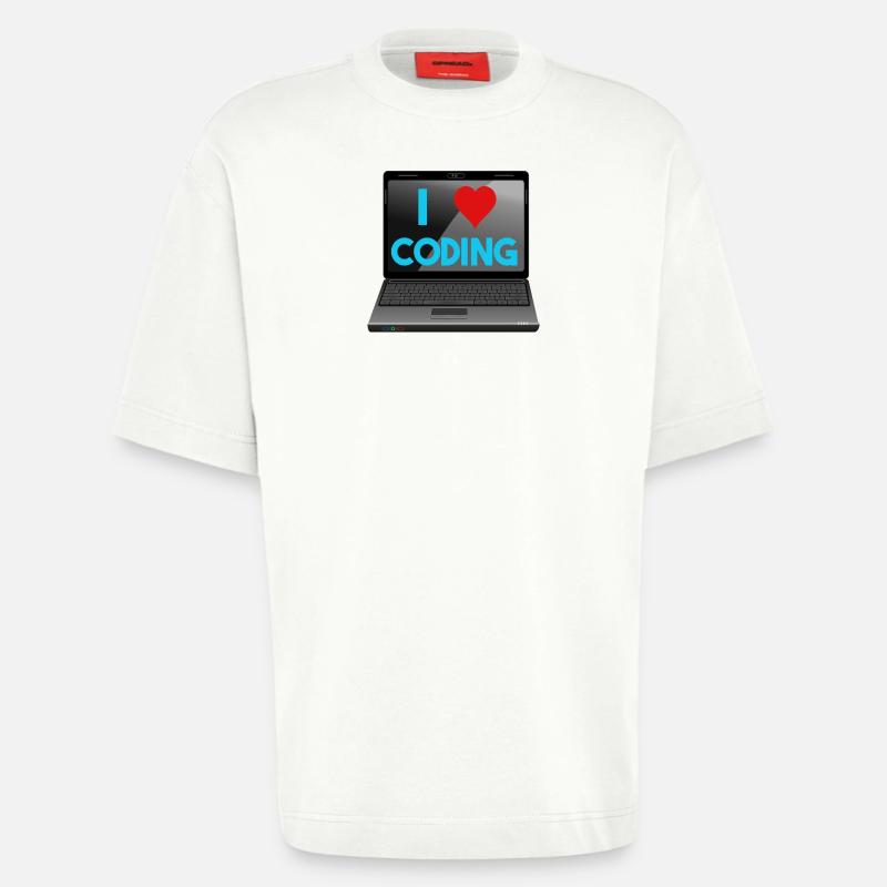 Programmieren, Programmierer, Informatiker - Heavyweight T-Shirt - made by SPREAD  - OFF WHITE