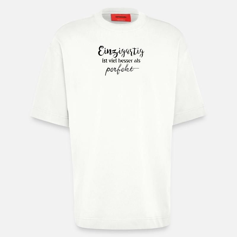 Einzigartig - Heavyweight T-Shirt - made by SPREAD  - OFF WHITE